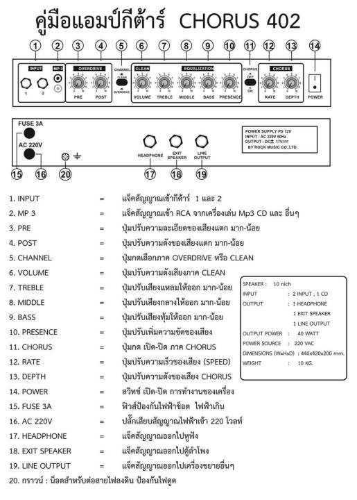 rock-ตู้แอมป์กีตาร์ไฟฟ้า-40-วัตต์ลำโพง-10-guitar-ampifier-40-watt-10-รุ่น-chorus-402