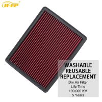 รถ High Flow Air Filter เหมาะสำหรับ Chevrolet Silverado Avalanche Suburban GMC Sierra Yukon 1500 2500 3500 Cadillac Escalade