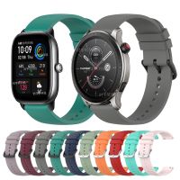 สายนาฬิกาแนวสปอร์ต2 20มม. 22มม. สำหรับ Amazfit GTR 4 3 Pro 2E ซิลิโคนสำหรับ Amazfit GTS GTS 4 Mini 2 2E/Bip 3 /Bip U สร้อยข้อมือผู้ชาย