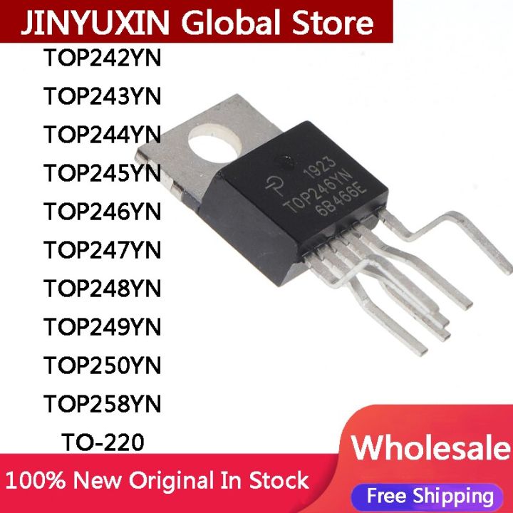 5PCS New TOP242YN TOP243YN TOP244YN TOP245YN TOP246YN TOP247YN TOP248YN TOP249YN TOP250YN TOP258YN TO-220 IC Chip In Stock Wholesale