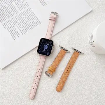 2023 Girl Lattice Slim Leather Band For Apple Watch 41mm 40mm 38mm