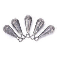 YUETING 5ชิ้น/ล็อต Water DROP Shape น้ำหนักนำ Fishing Sinker อุปกรณ์ตกปลา