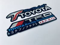 สติ๊กเกอร์ TRD Toyota Racing Japan สติกเกอร์ 2ชิ้น JDM Foil Sticker Car 3D ตัวนูน แต่งรถ ติดรถ ติดกระจก ติดข้างรถ ติดท้าย ติดกันชน รถยนต์ Vios Yaris Vigo Revo Fortuner