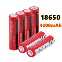 【Cod】 MotoShark 2-20ชิ้นแบตเตอรี่18650 3,7V 4200MAh สายลวดแบตเตอรี่ Liionsatterubatterie Für Led Taschenlampe Batterie Batterie