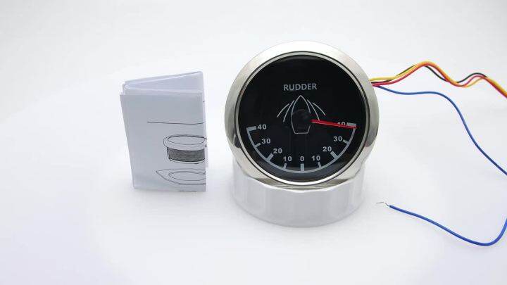 85mm Marine Rudder Angle Gauge Kit With Sensor – 0-190 Ohms, 9-32V, IP67