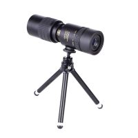 ZZOOI 10-300X40mm BAK4 Prism Monocular Telescope Spotting Scope w Smartphone Holder and Tripod for Adults Bird Watching Camping Hiking