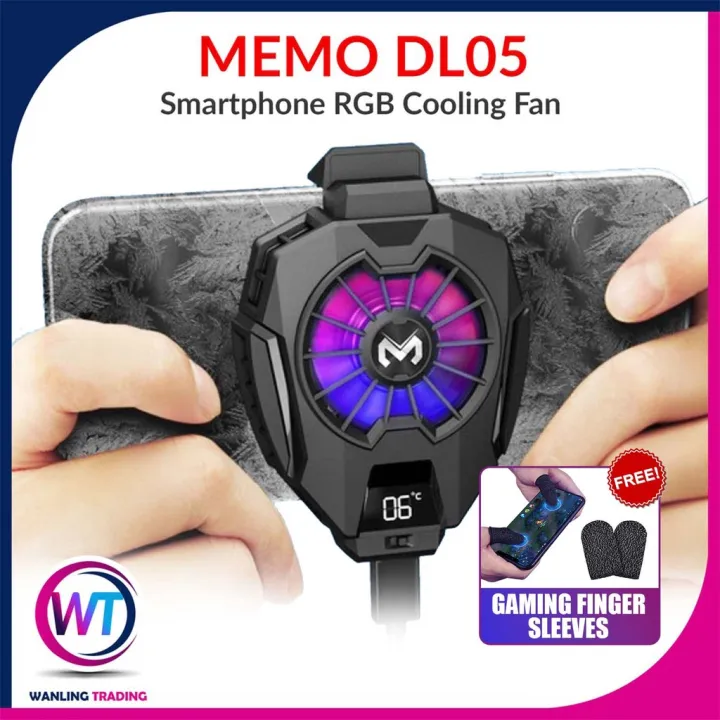 MEMO DL05 Smartphone Gaming RGB Cooling Fan Mobile Radiator with
