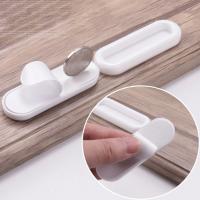 4pcs Paste Open Sliding Door Handles Furniture Knobs Interior Self-adhesive Plastic Cabinet Glass Window Drawer Wardrobe Pulls Door Hardware Locks