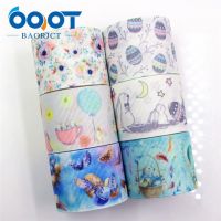 OOOT BAORJCT ริบบิ้น I-181128-285 38มม. 10หลาลายการ์ตูนอีสเตอร์วัสดุตกแต่งวันหยุดตัวถ่ายเทความร้อน