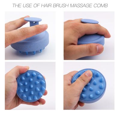 ‘；【。- Silicone Shampoo Brush Head Scalp Massage Comb Hair Washing Comb Body Massage Brush Bath Shower Brush Salon Hairdressing Tool