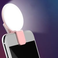 Portable Selfie Flash LED Clip on Mobile Phone Selfie Light for Night Makeup Enhancing Fill Light Self timer Lamp