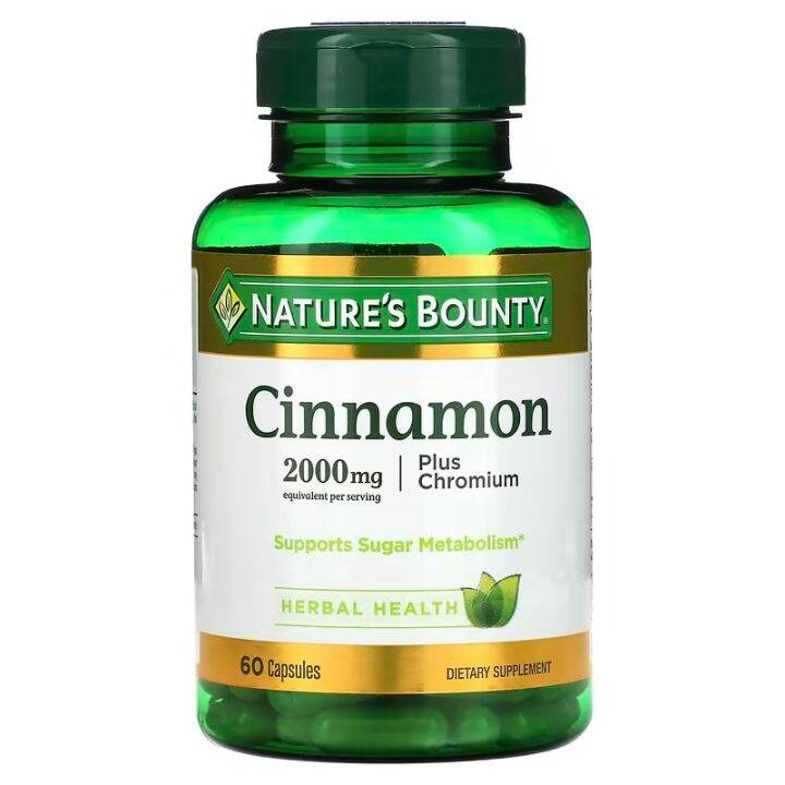 Cinnamon Plus Chromium, 1,000 mg, 60 Capsules Lazada PH