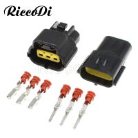 ✸✼♧ 1-20Sets 3Ways Female Male Auto Electrical Plug Waterproof Denso Connector 174359-2 174357-2 Oxygen Sensor