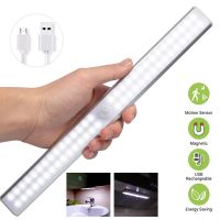 ∏℗ 6 10 24 40 60 LEDs Under Cabinet Night Light Motion Sensor Closet Light Kitchen Bedroom Lighting Wall Lamp With Magnetic Strip