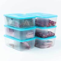 Tupperware Frozen Fresh-Keeping Box 16-piece ตู้เย็น Dumpling Box กล่องเก็บของ Set Value เพิ่มความจุ Genuine