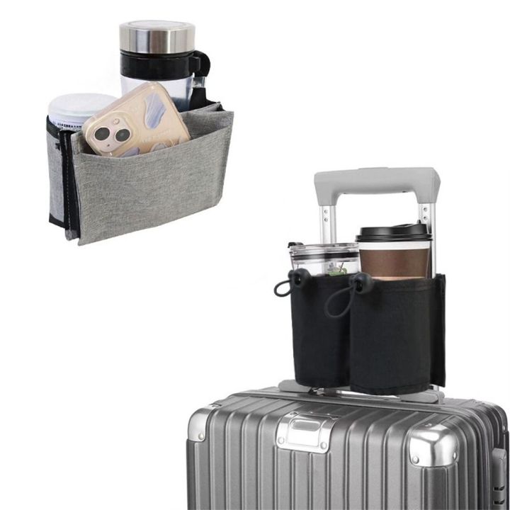 1pc Luggage Cup Holder Hands Free Luggage Travel Baggage Cup