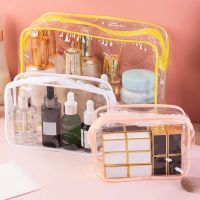 1PCS Transparent PVC Small Large Cosmetic Wash Zipper Bag Travel Organizer Clear Makeup Bag Women Beauty Toiletry Kit Wash Pouch