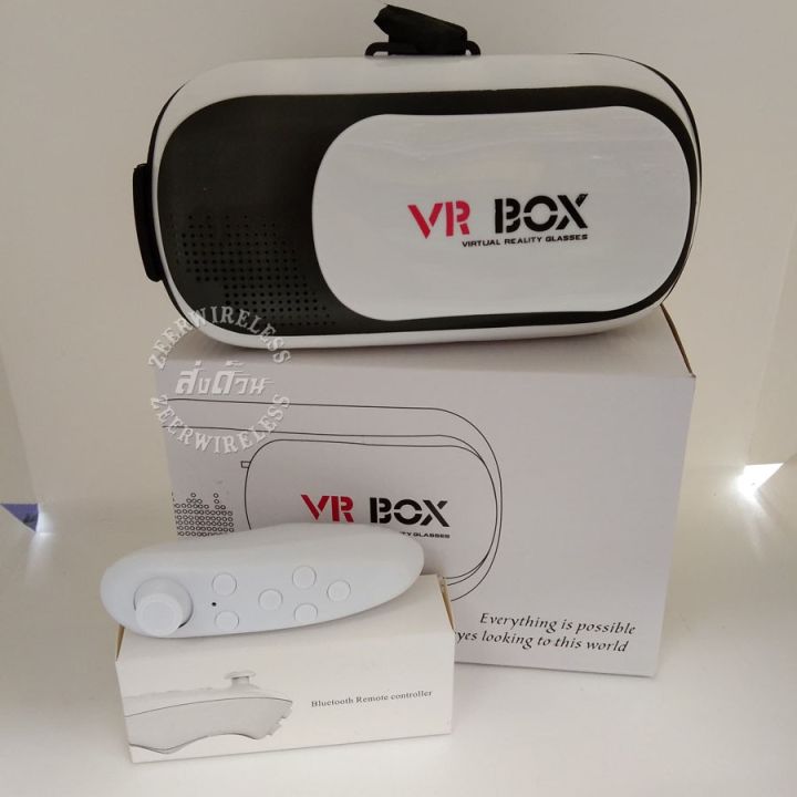 vr-box-2-0-vr-glasses-headset-แว่นvr-3d-จอยเกมส์ไร้สาย-joy-stick