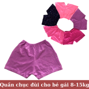 Quần chục đùi chất cotton mềm mịn cho bé gái 8-18kg