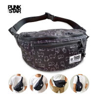 PUNKSTAR กันน้ํา Fanny Pack เอว Bum Bag Crossbody Sling Bag Chest Daypacks Purses Pouch Running Jogging for Man Woman Kids