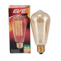 EVE หลอดไส้ E27 35W ทรงเอดิสัน รุ่น Antique Edison หลอดไฟ สีเหลือง