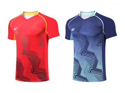 Hot Sale   Mens Badminton Shirt Competition Training Breathable Quick Dry Sports T-Shirt 2303A