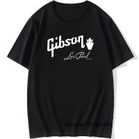 เสื้อยืดโอเวอร์ไซส์Lyzh เสื้อยืดแขนสั้น คอกลม ผ้าฝ้าย 100% พิมพ์ลาย Gibson Les Paul Guitar สไตล์ฮิปฮอป ร็อค เหมาะกับฤดูร  DHJ1