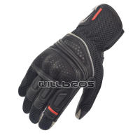 2 Black Leather Gloves MTB Bike Riding Motorcycle Off-road Street Moto Riding Mens Glove