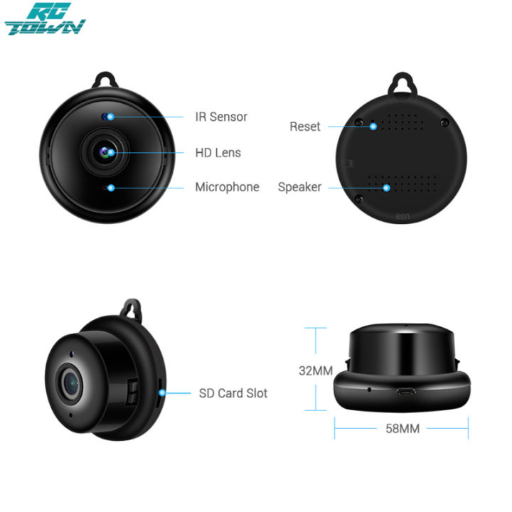 rctown-100-ของแท้มินิ-wifi-กล้องเอชดีไอพี1080p-กล้องวิดีโอไร้สายในร่มการมองเห็นได้ในเวลากลางคืนระบบเสียงสองทางการตรวจจับการเคลื่อนไหว-v380จอดูแลเด็ก