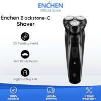 ?Gratis Ongkir + ปลาค็อด?Enchen เครื่องโกนหนวดไฟฟ้า BlackStone-C เครื่องโกนเครื่องตัดขนแบบชาร์จได้3D แบบลอยหัวเครื่องโกนหนวด Type-C