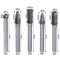 Fixmee 1x 1/4 ก้าน8Mm หัวทังสเตนเครื่องบดเม็ดกาแฟแกะสลักบิตโรตารีคาร์ไบด์