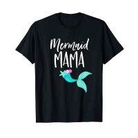 Mom Birthday Party Outfit Dad Girl Mermaid Shirt Lovely Fun Cool Summer T-Shirts Men T-Shirt