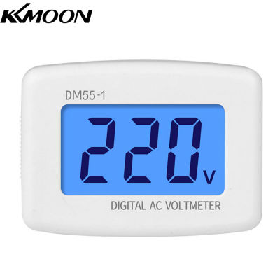 KKmoon AC 80-300V ชนิดปลั๊กอินแบบที่วัดแรงดันไฟฟ้า LCD ดิจิตอลมาตรวัดโวลต์110V 220V แผงควบคุมมอนิเตอร์วัดแรงดันไฟฟ้า