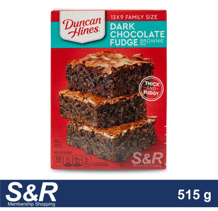 Duncan Hines Dark Chocolate Fudge Brownie Mix 515g Lazada PH