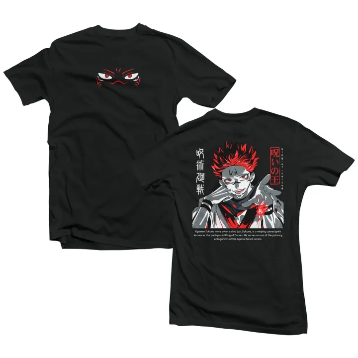 Jujutsu Kaisen Itadori Sukuna King of Cursed Anime T-Shirt | Lazada PH