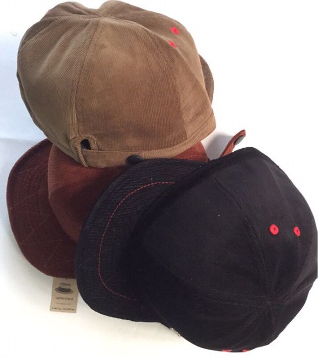 พร้อมส่ง-หมวกแก๊ปผ้าลูกฟูกนิ่ม-ห้าส่วน-ฮิปฮอป-caps-hiphop-ใส่ได้ทุกเพศ-หมวกแก็ปเบสบอลกอล์ฟ