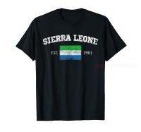 2023 new100 ผ้าฝ้ายวินเทจ Sierra Leone วันประกาศอิสรภาพธงเป็น1961ของที่ระลึกเสื้อยืดของขวัญฮิปฮอปสิ่งนี้เป็นเสื้อ