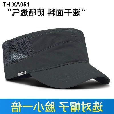 Mens hat summer flat outdoor sunshade sun mesh thin section breathable cap