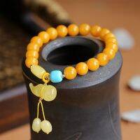 [COD] Super Russian Beeswax Hanging Gourd Turquoise Beads Womens