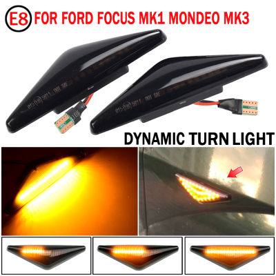 Flowing Side Repeater Light LED Dynamic Side Marker ไฟเลี้ยวไฟสัญญาณไฟกระพริบสำหรับ Ford MONDEO 3 MK3 FOCUS 1 MK1