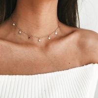 ZHUOHUA Simple Star จี้สร้อยคอแฟชั่น Chokers ปลอกคอผู้หญิงเครื่องประดับอัญมณี