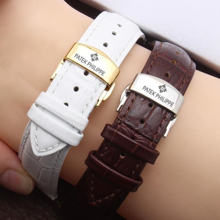 hot-sale-patek-philippe-leather-watch-with-cowhide-mens-and-womens-crocodile-bracelet-butterfly-buckle-18-20-21-22mm
