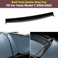 For Tesla Model Y Roof Spoiler ABS Rear Spoiler Wing Gloss Black Carbon Fiber ModelY Automotive Exterior Decoration Accessories