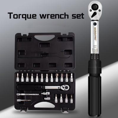 21 In 1 Torque Wrench Bits Set Bicycle Motorcycle Detection Repairings Tool High Precisions Combination Tool Multipurpose Utility Tools Kit Home Household Bicycle Fix
