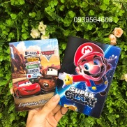 Bao bọc hộ chiếu passport da PU mẫu Mario & Car