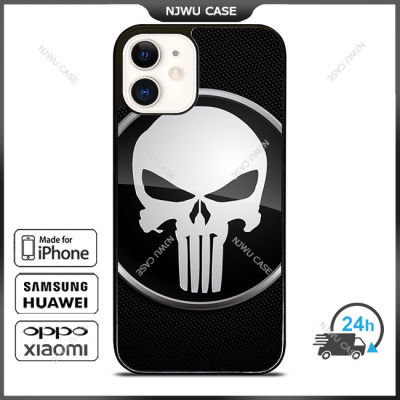 The Punisher Skull Phone Case for iPhone 14 Pro Max / iPhone 13 Pro Max / iPhone 12 Pro Max / XS Max / Samsung Galaxy Note 10 Plus / S22 Ultra / S21 Plus Anti-fall Protective Case Cover