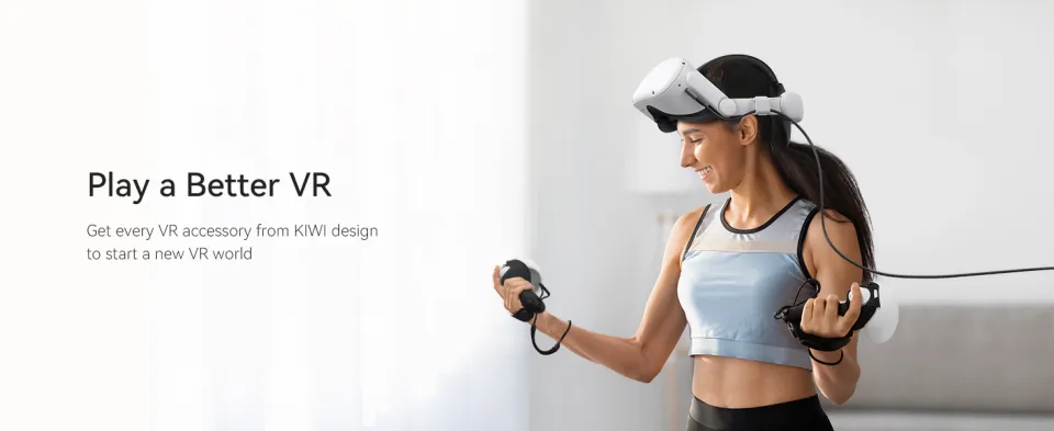 KIWI design For Oculus Quest 2 Elite Adjustable Head Strap Increase  Supporting Improve Comfort-Virtual For Quest2 VR Accessories