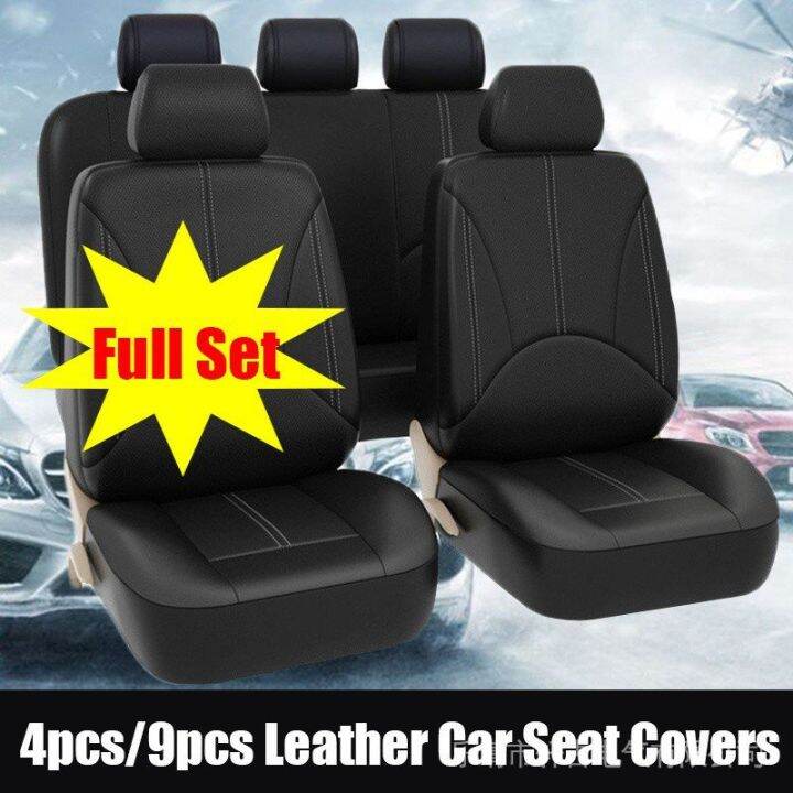 Car leather seat coverToyota Hilux Vigo seat cover full set car 5