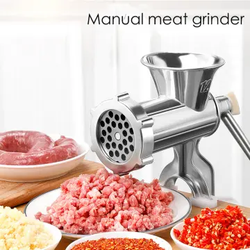 Manual Meat Grinder, Hand Crank Mincer Meat Processor Grinding Machine  Ground Chopper Multifunctional Meat Mincing Machine Kitchen Tool Sausage