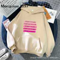 Marquise1997 เสื้อฮู้ด เสื้อแขนยาวอบอุ่น หลวมและสบาย คลาสสิค ทันสมัย สบาย วินเทจ WWY230006N 40Z231007